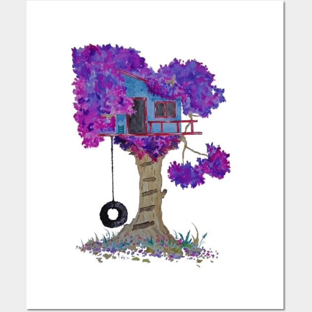 Treehouse I Wall Art by Dim_kad